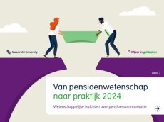 omslag van pensioenwetenschap naar praktijk 2024